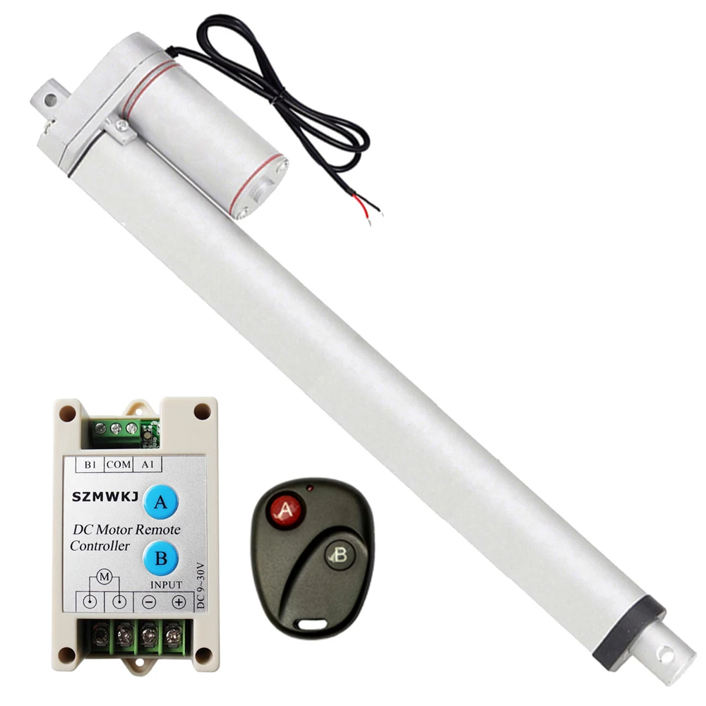 

1000N 14mm/s 400mm 16" Stroke 12Volt Motor Linear Actuator W/ Positive Inversion Controller System for Auto Industry Medical Use