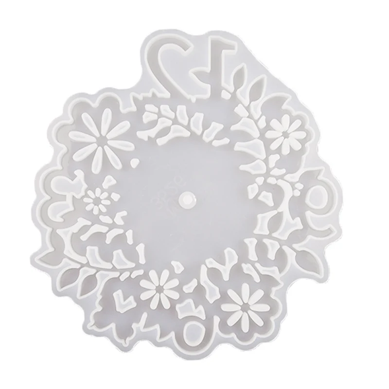 Силиконовая форма для настенных часов DM110 «сделай сам», форма для отливки часов из эпоксидной смолы, часы для рукоделия, аксессуары для ювелирных изделий