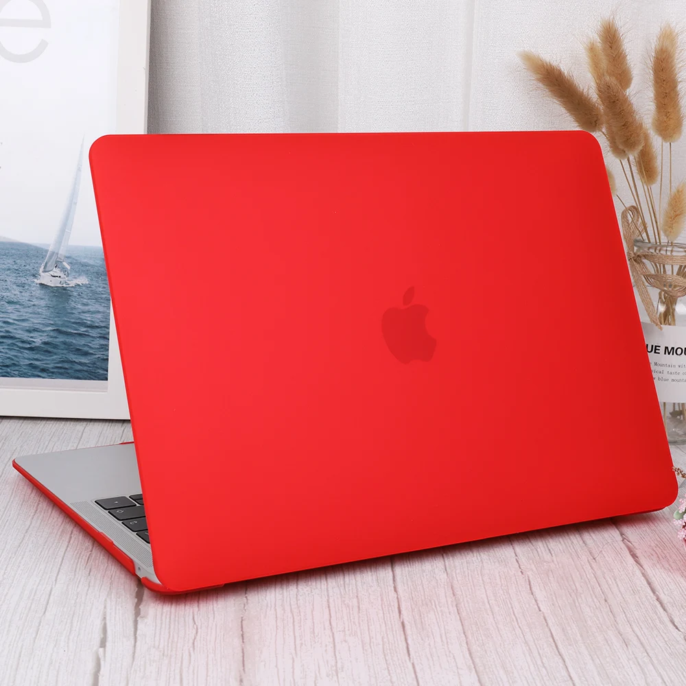 Фото Жесткий чехол для ноутбука + чехол для клавиатуры для MacBook Air 13 A1466 A1369 для New Pro 13 15, сенсорная панель A2159 A1990 A1932 Pro 14 №1