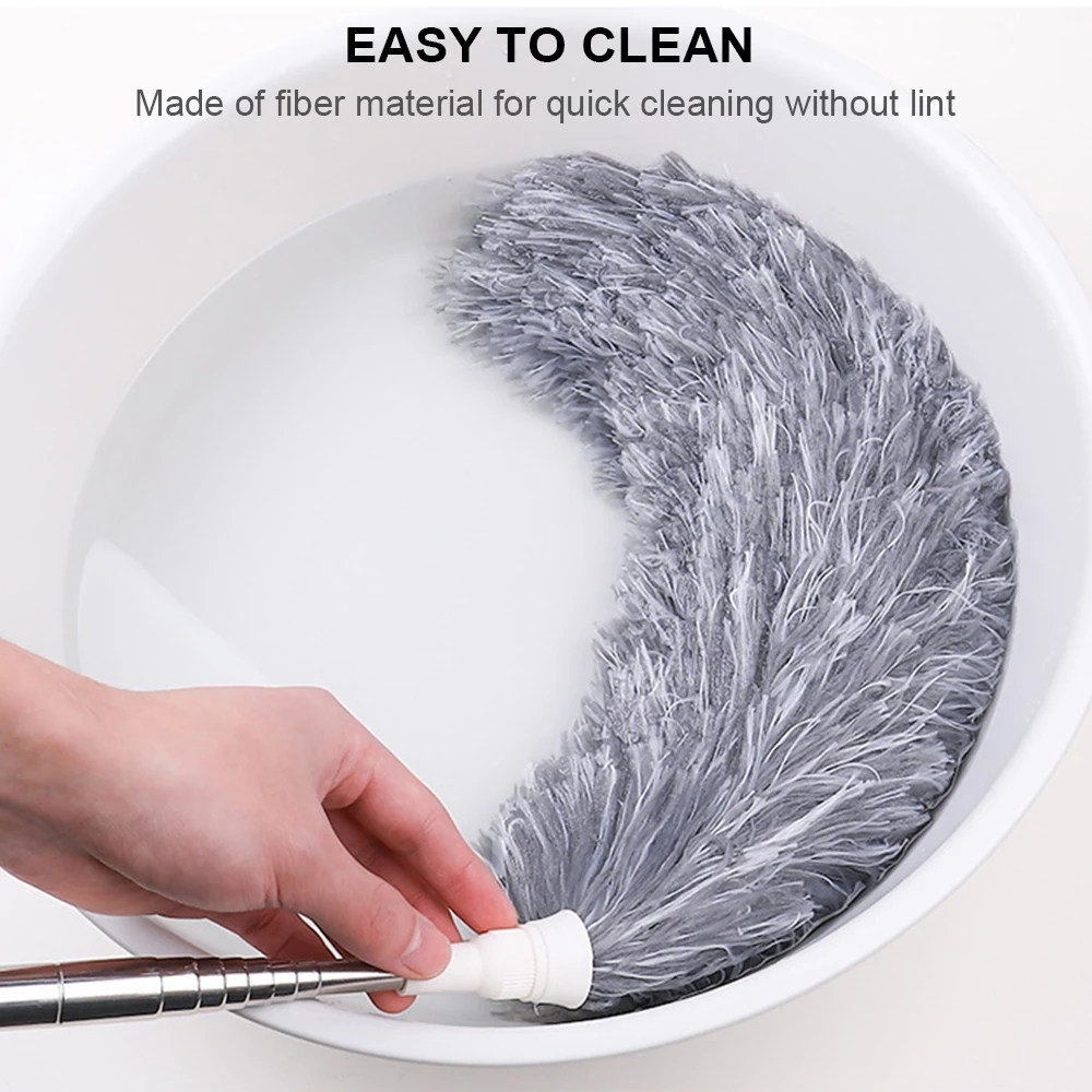 

2020 Adjustable Microfiber Dusting Brush Extend Stretch Feather Home Duster Air-condition Car Furniture Household Cleaning Brush