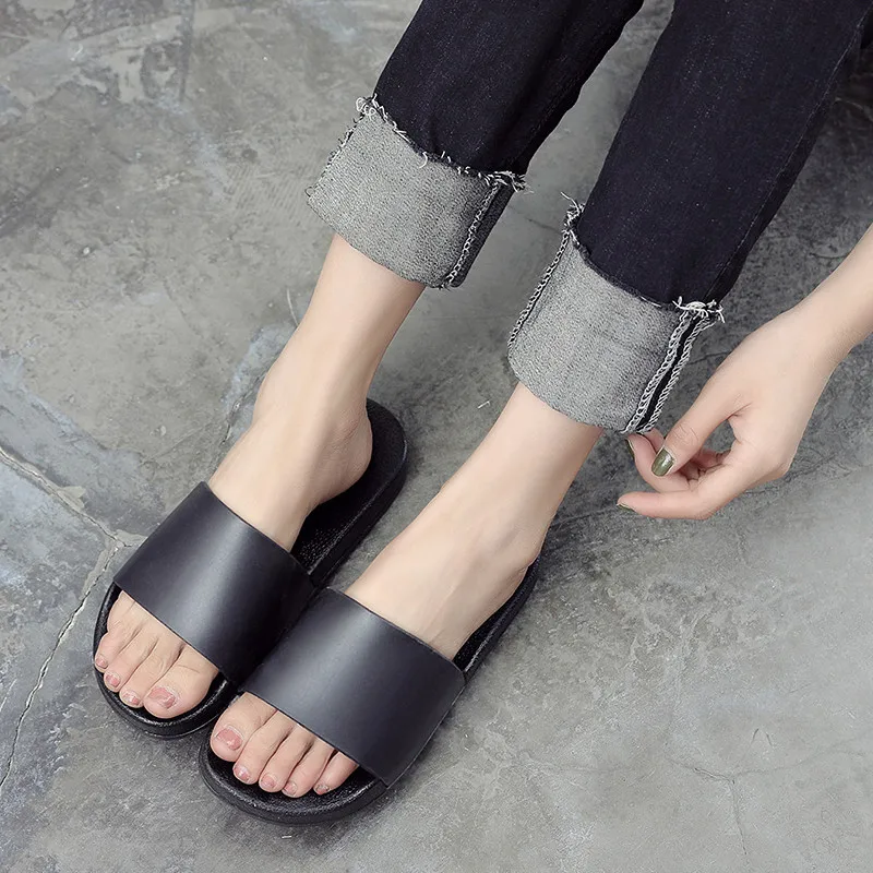 Женские/мужские тапочки с толстой подошвой модные домашние на подошве лето 2019 |