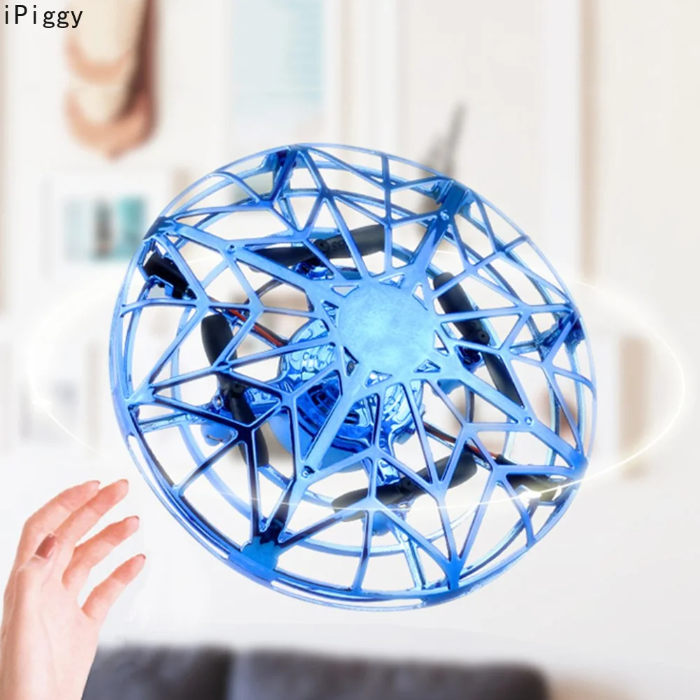 Mini Drone UFO Hand Operated RC Helicopter Quadrocopter Infrared Induction Aircraft Flying Toys For Kids | Игрушки и хобби