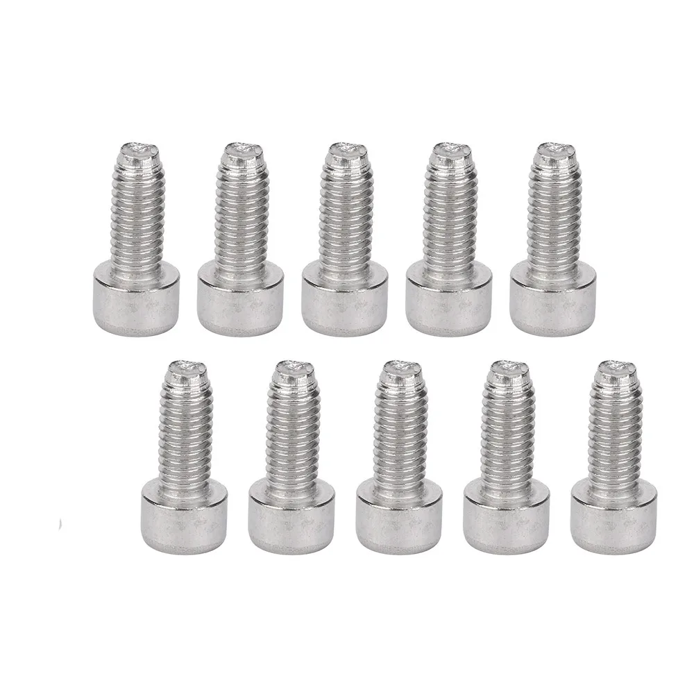 

10pcs Cycling Socket Head Cap Screws Hexagonal Bicycle Kettle Frame Road Mountain Bike Rack Stainless Steel Screws#50