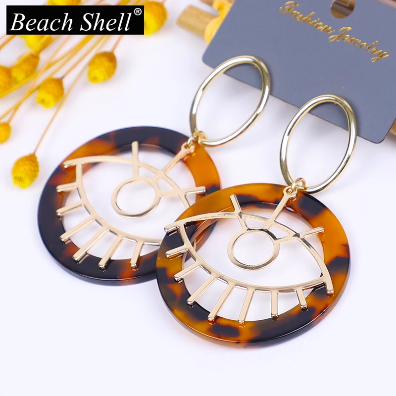 Акриловые серьги для женщин аксессуары ювелирные изделия ручной работы в