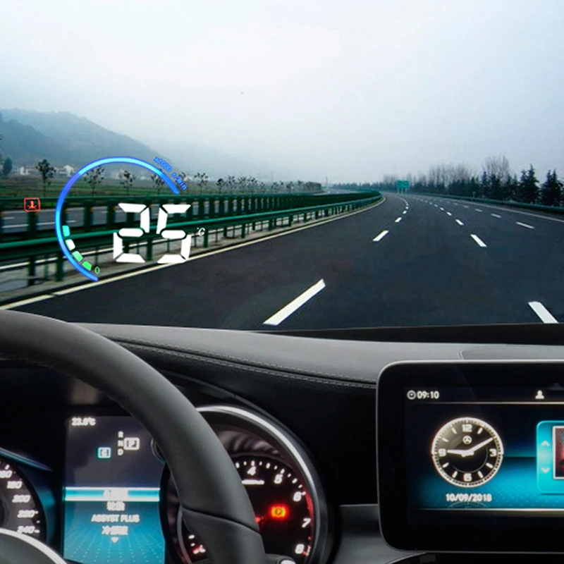 CarManGo для Mercedes Benz C Class W205 2016-2019 автомобильный HUD Дисплей с повышенной скоростью