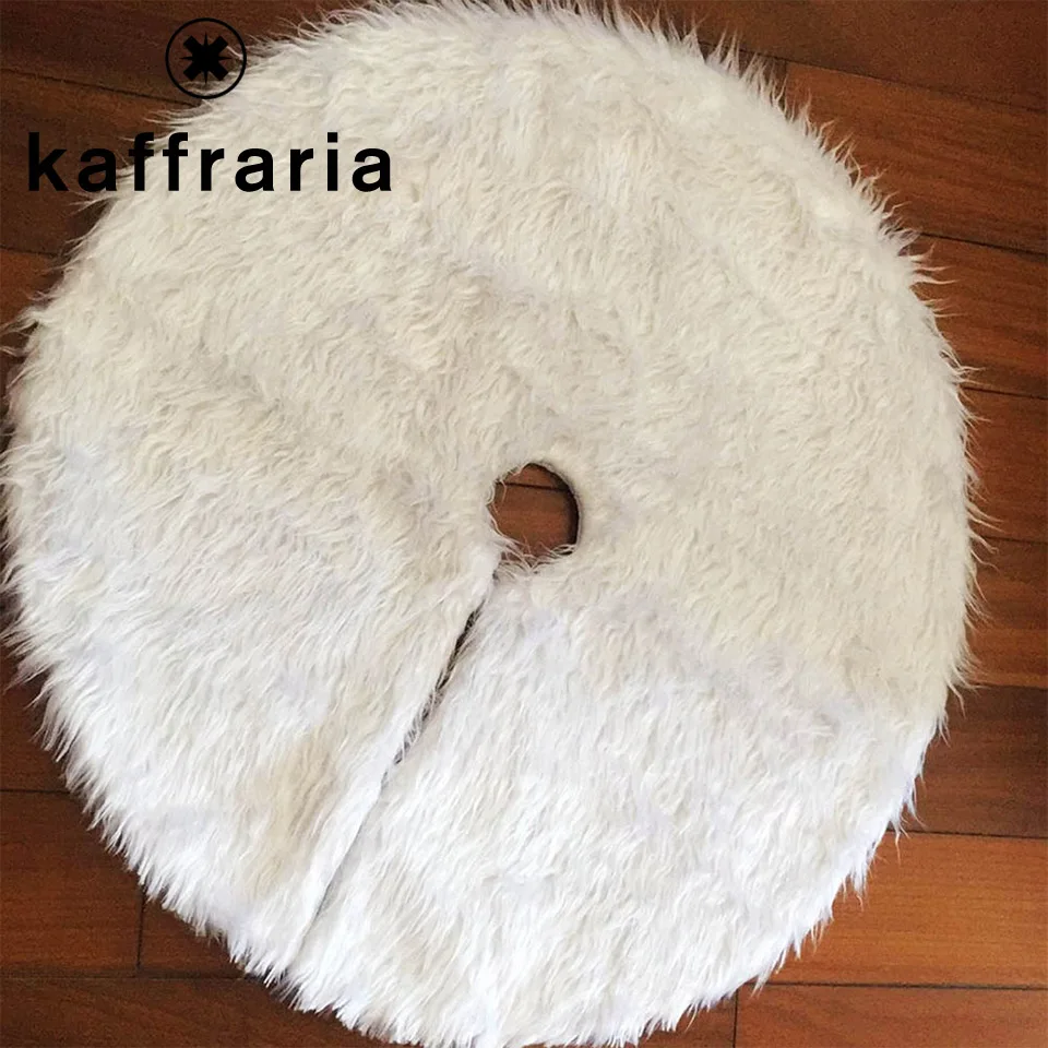 Рождественская елка Декор белая юбка меховая для рождественских украшений