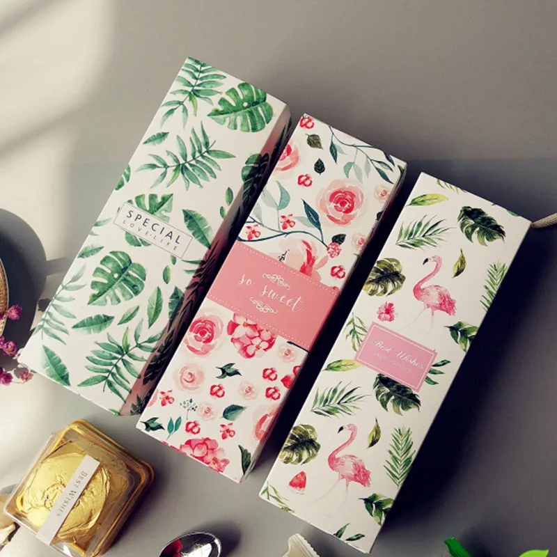 20 шт. 21 7*7*5 см Цветочная длинная Подарочная коробка для шоколада упаковка