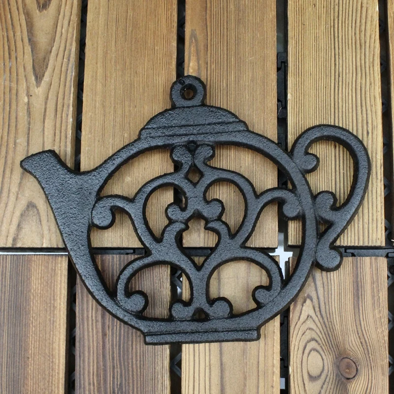 Чугунный коврик для подставка кастрюль JD из кованого железа тарелок стола кухни