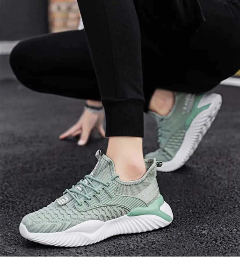 2021 Flying woven men coconut shoes mesh Breathable Men's Casual Shoes trend men Sports Shoes fashion Men Sneakers running shoes