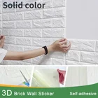 Водонепроницаемые самоклеящиеся 3D-наклейки на стену, декоративные обои из пены и кирпича сделай сам для фона телевизора, гостиной, кухни, 70 х7 см
