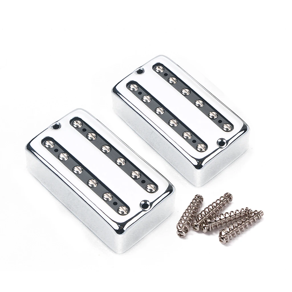 high output pickup dual hot rail electric guitar humbucker pickups set chrome musical instruments gear for brand guitar free global shipping