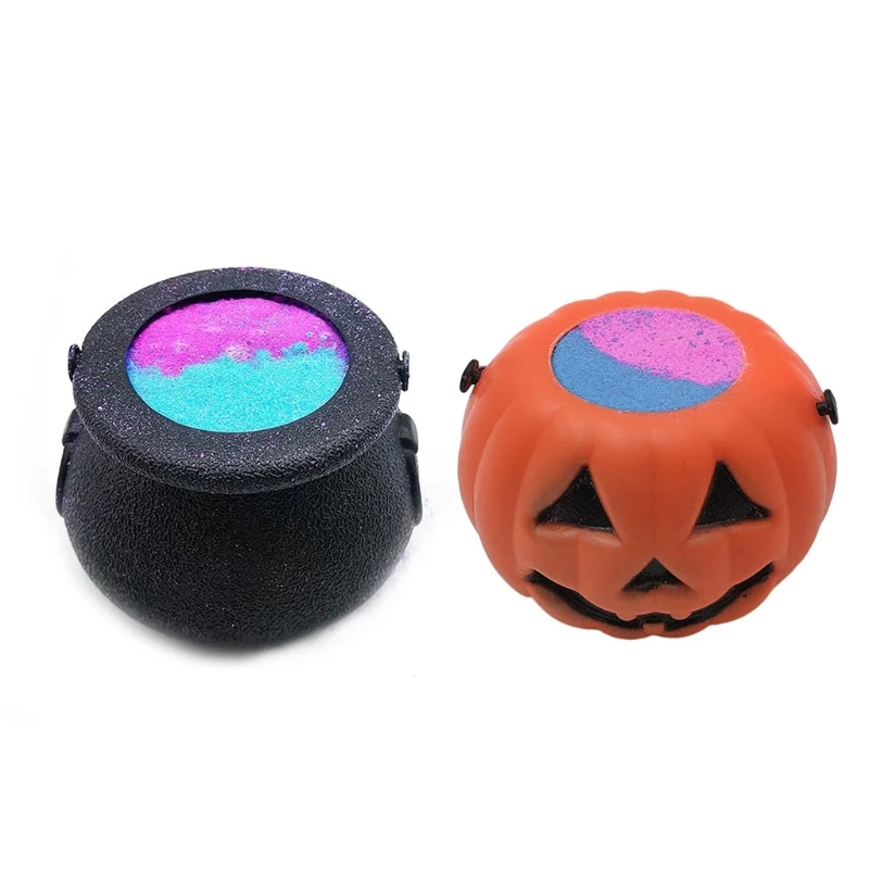 

Bubble Pumpkin Bath Bomb Natural Fizzy for Women Moisturizes Dry Sensitive Skin. Releases Color, Scent, and Bubbles