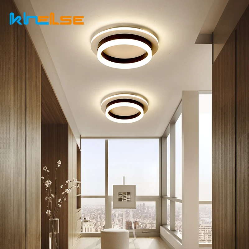 Современные светодиодные потолочные лампы для спальни прикроватный коридор балкон поверхностное
