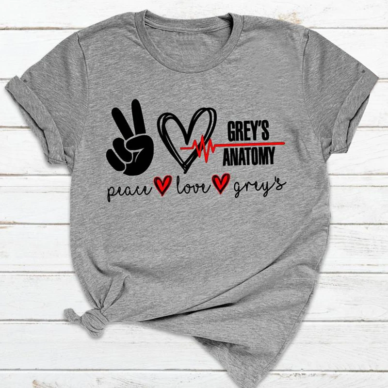 

Grey's Anatomy T-shirt Printed casual short-sleeved T-shirt