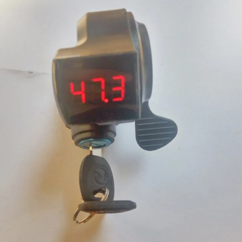 Электрический велосипед Скутер с ключом блокировки ЖК-дисплей большой палец