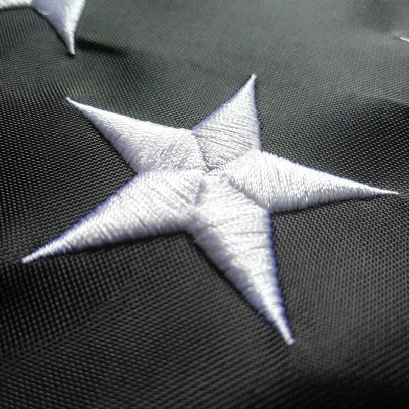 

USA Black And White Blue Line Flag 3 x 5 FT Waterproof Nylon Embroidered Stars Sewn Stripes American Flags 150* 90cm Outdoor