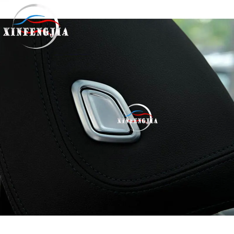 4 шт. хромированные кнопки для подголовника сиденья BMW X3 G01 18 19 X4 G02 2019|Лепнина