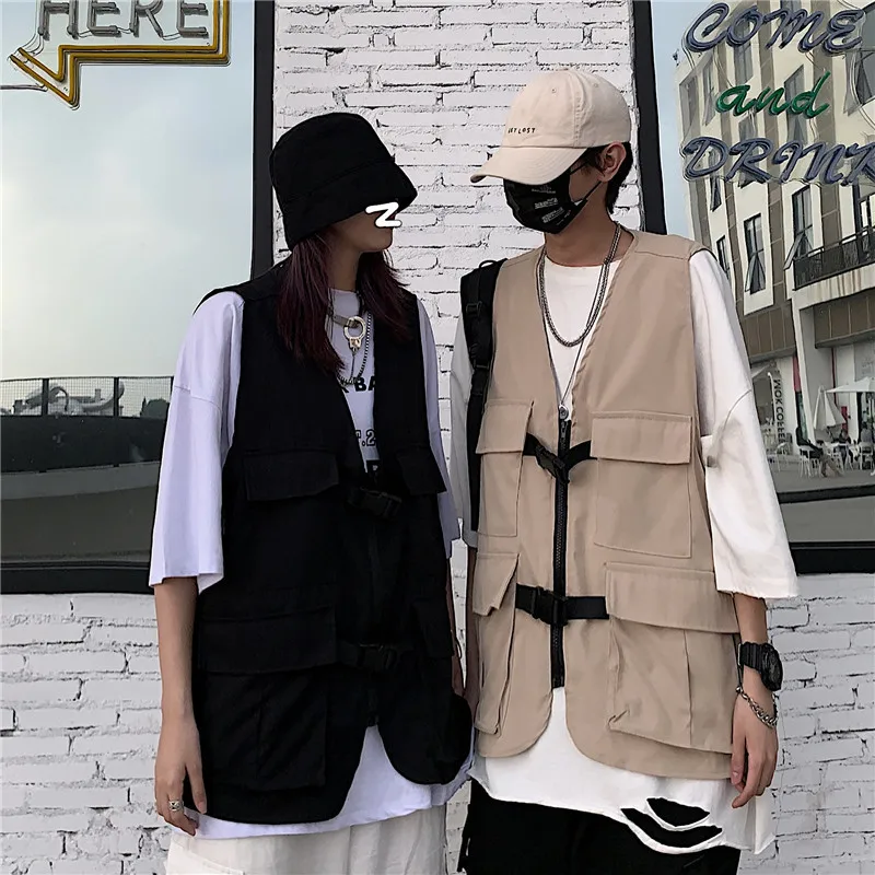 Мужской Хлопковый жилет однотонный с карманами | Мужская одежда