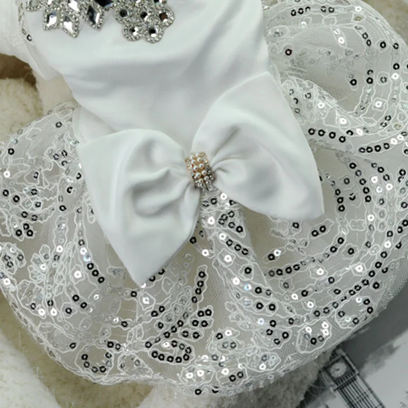 Платье принцессы собак Свадебные платья для домашних животных чихуахуа собаки