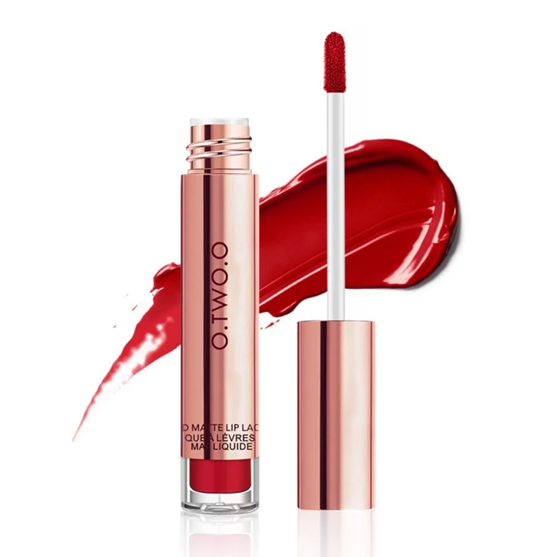 Жидкая губная помада водонепроницаемый долговечный матовый бархатный блеск для