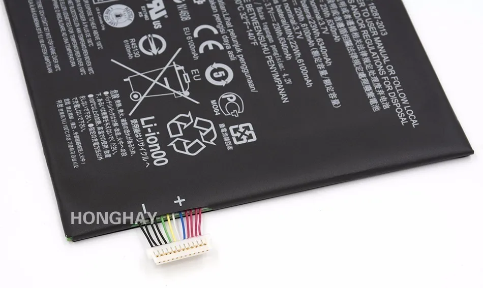 Honghay L11C2P32 L12D2P32 планшет аккумулятор для Lenovo IdeaPad S600H S6000 S6000-F S6000-H A7600 A7600-H A7600-F A10-80 A10-80HC ПК