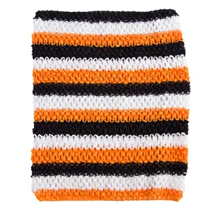 Halloween lined Вязаные топы-пачки для маленьких девочек 1-2 лет с подкладкой, 8x8 дюймов, платья-пачки, топы-пачки «сделай сам», ручная работа, пачки, повязка на голову, пачки - Цвет: Halloween lined