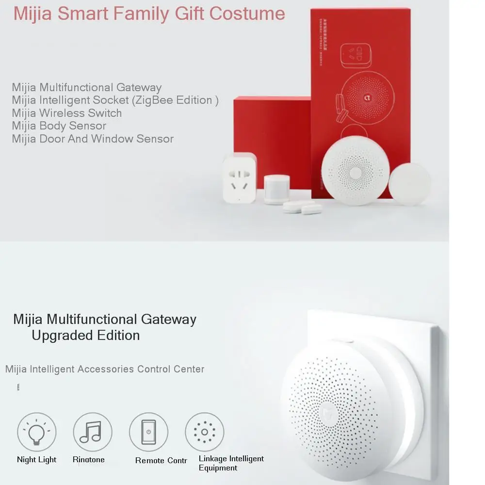 Оригинальная Подарочная коробка Xiaomi Mijia набор для умного дома шлюз дверь окно