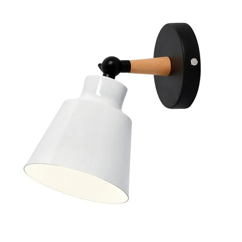1pc Simple Design Wall Lamp Modern Style Light Corridor Wooden For Bedroom Study Room Without Bulb | Лампы и освещение