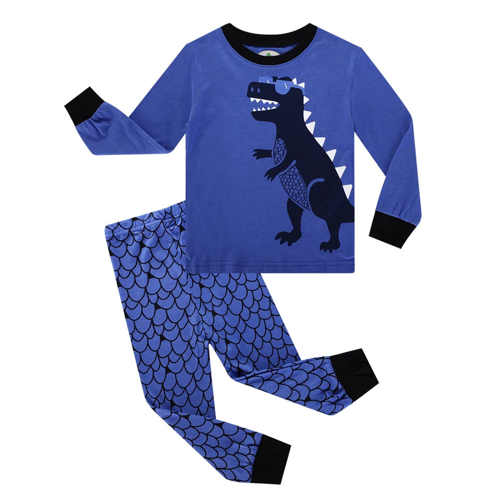 Осенне зимние детские пижамы новый детский костюм для сна с длинными рукавами