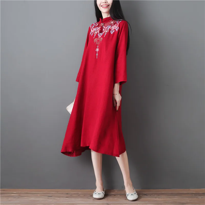 Три четверти рукава юбка с низом по косой и оборками традиционная китайская