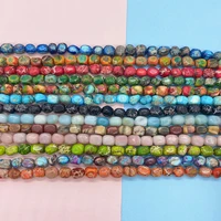 natural stone bead turquoises cuboid spacer beads for jewelry making diy bracelet earring necklaces charms accessories wholesale