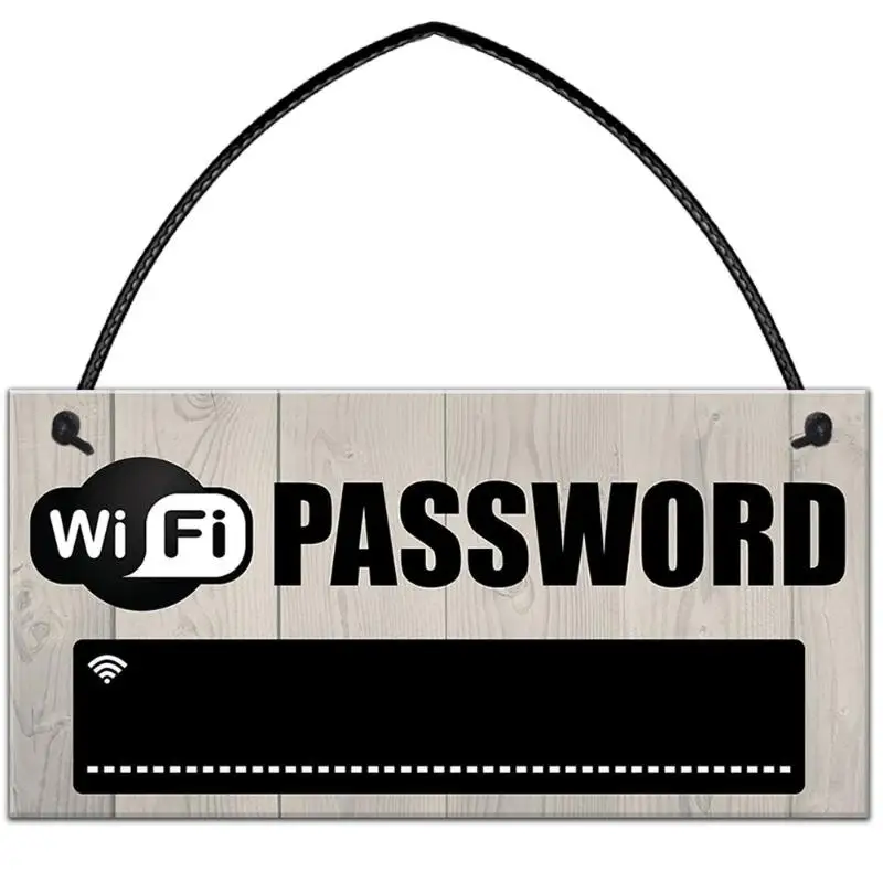 Wi-Fi пароль Висячие деревянные доски доске деревянная приемная подвесная