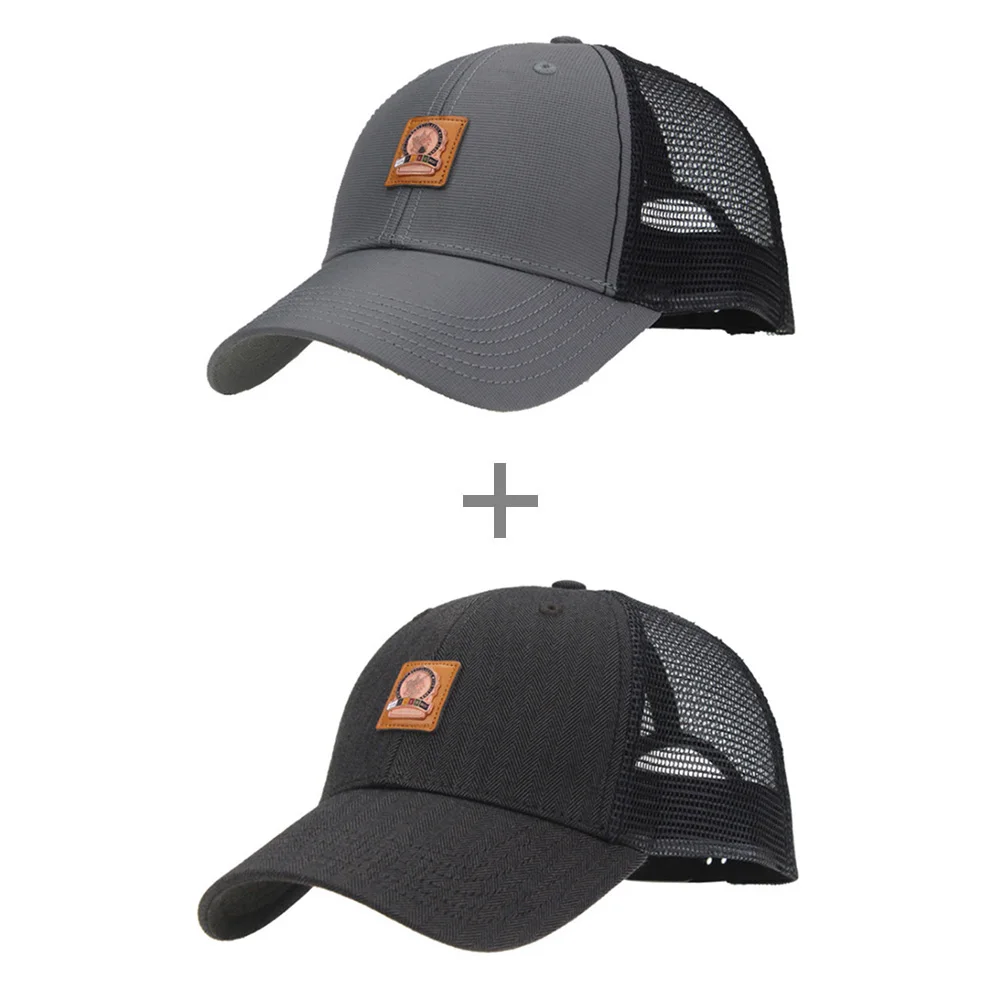 [AETRENDS] Черная кепка, сетчатые бейсболки, летние кепки для мужчин, gorras deportivas, уличная Кепка для гольфа, кепка на заказ, snapback Z-3889 - Цвет: Gray and Black