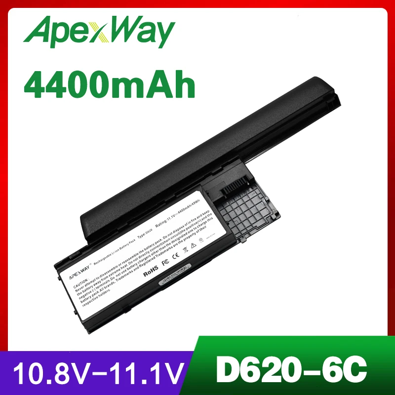 

Аккумулятор для ноутбука Dell Latitude D620, D630, D631, D830 Precision M2300, 310-4400, 312-9080, 312-0383, 312-0386, 451-0653, 10298 мАч