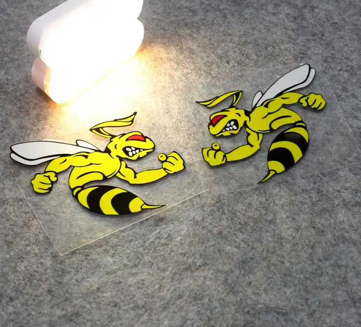Светоотражающая наклейка в виде пчелы сердитой мотоцикла наклейки для
