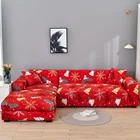 Рождественские Чехлы для диванов, чехлы для диванов Merry Elastic Corner, чехлы для диванов для гостиной, l-образный шезлонг, чехлы для диванов Cojines