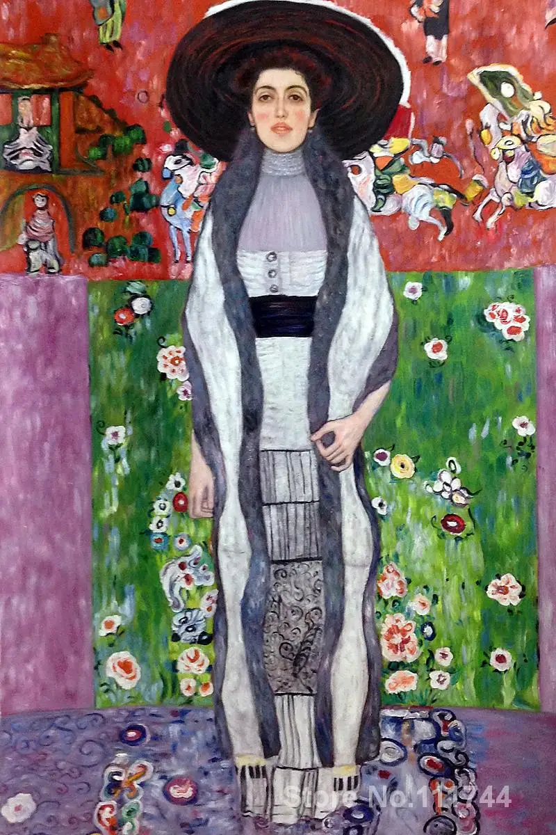 

Woman in gold Portrait of Adele Bloch Bauer II Gustav Klimt paintings canvas art Hand painted High quality