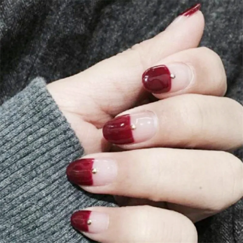 14 наконечников/лист полная накладка на ногти наклейки полоски простые украшения