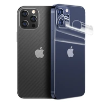 full cover carbon fiber back film for iphone 13 12 11 pro max protective film for iphone 13 xr xs 7 8 6 6s plus screen protector