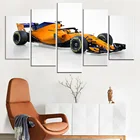 Модульный настенный постер с HD-печатью, 5 шт., для домашнего декора, картины на холсте McLaren MCL33 F1, гоночный автомобиль
