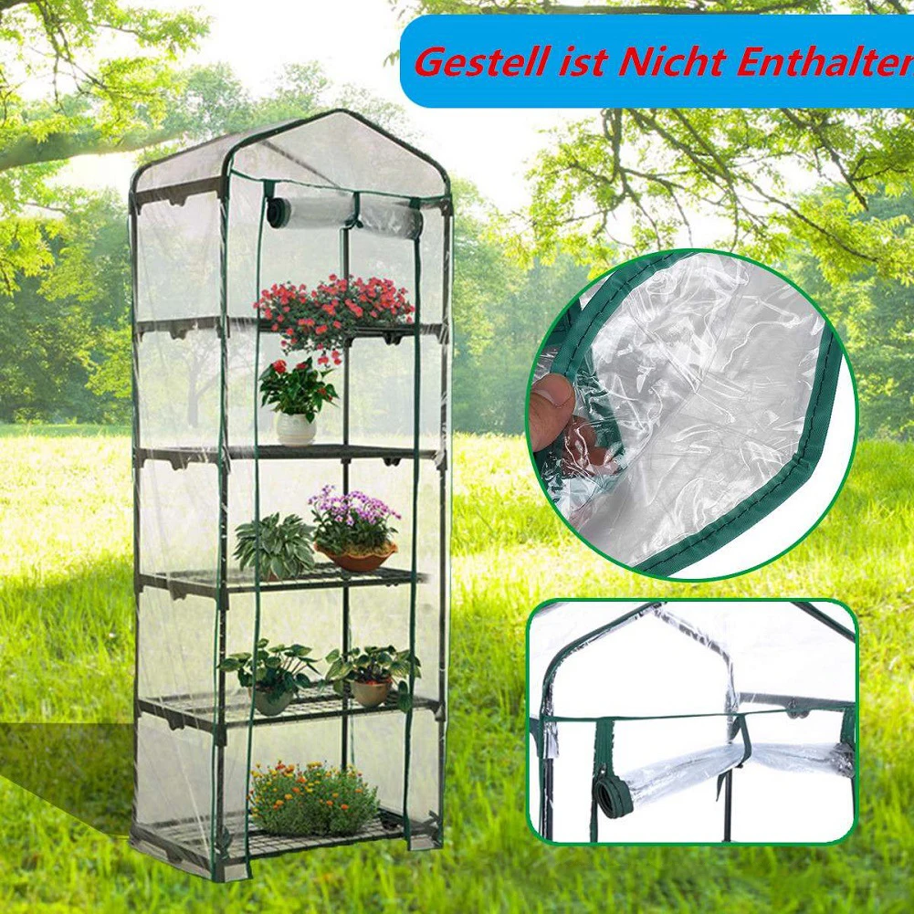 

Home Courtyard Small Outdoor Garden Transparent Plant Planting Greenhouse PVC Plant Cover Waterproof (Without Iron Shelf)