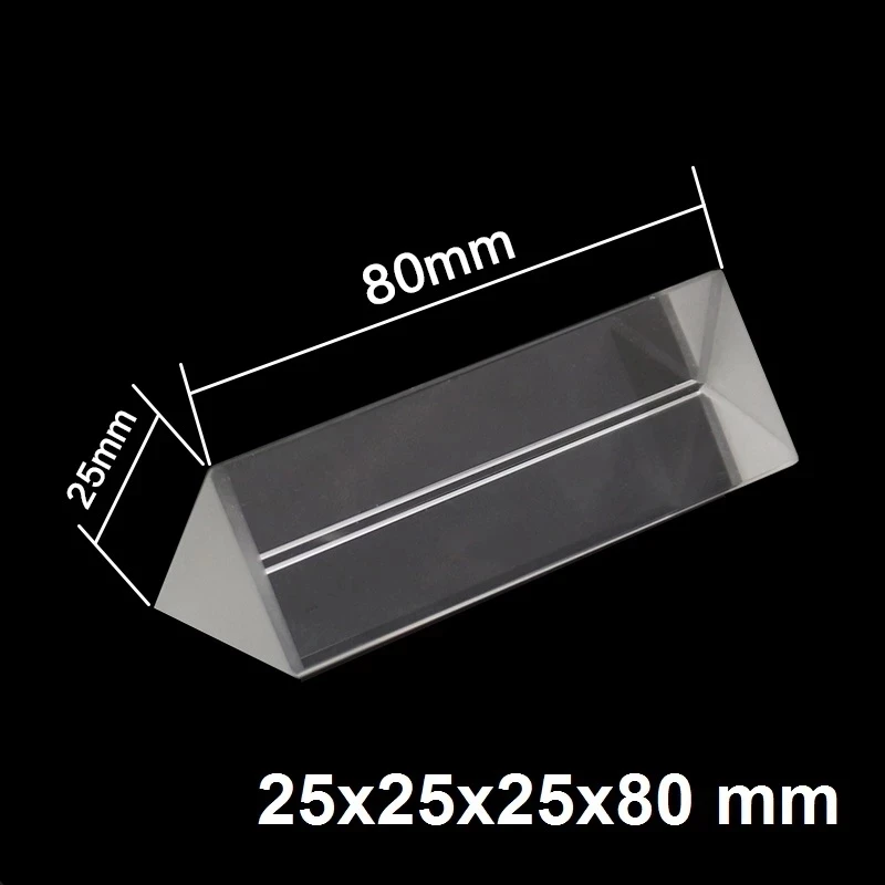 Triangular Prism For Photo Rainbow Lights BK7 Optical Prisms Glass Physics Teaching Refracted Light Spectrum Students Presents |
