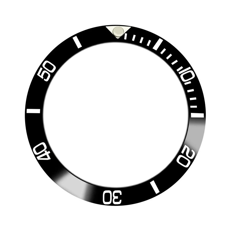 

2020 watch 38mm black ceramic bezel for 40mm automatic watch Suitable for displacements of 40mm