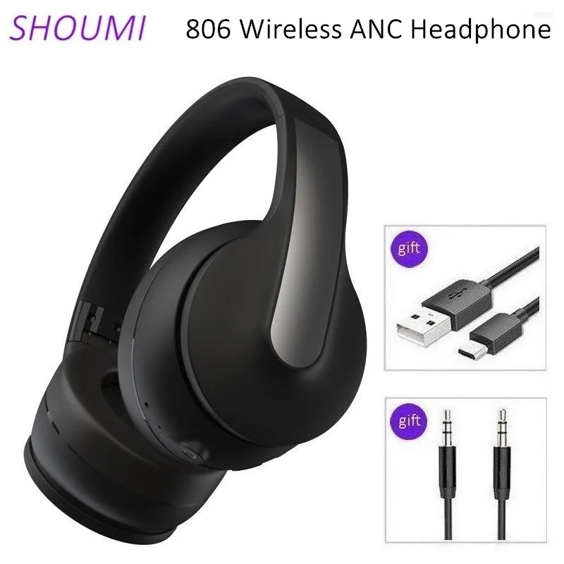 

D-8 ANC гарнитура беспроводные наушники шумоподавление наушники бас Hifi стерео шлем с микрофоном, для смартфона музыкальная игра