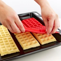 waffle mold silicone square shaped baking molds muffin pans chocolate bread pie flan bakeware