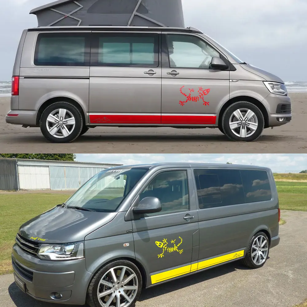 Автомобильные наклейки для Volkswagen VW Transporter Bus T3 T4 T5 T6 Caravelle Multivan California RV Van виниловые