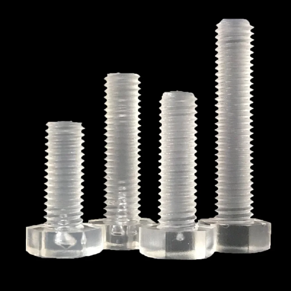 10 шт. прозрачные шестигранные болты из акрила|Винты| |