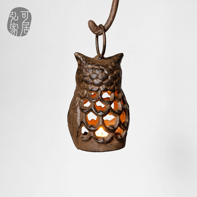 Ретро Железный старый подсвечник металлический ветровой скандинавский