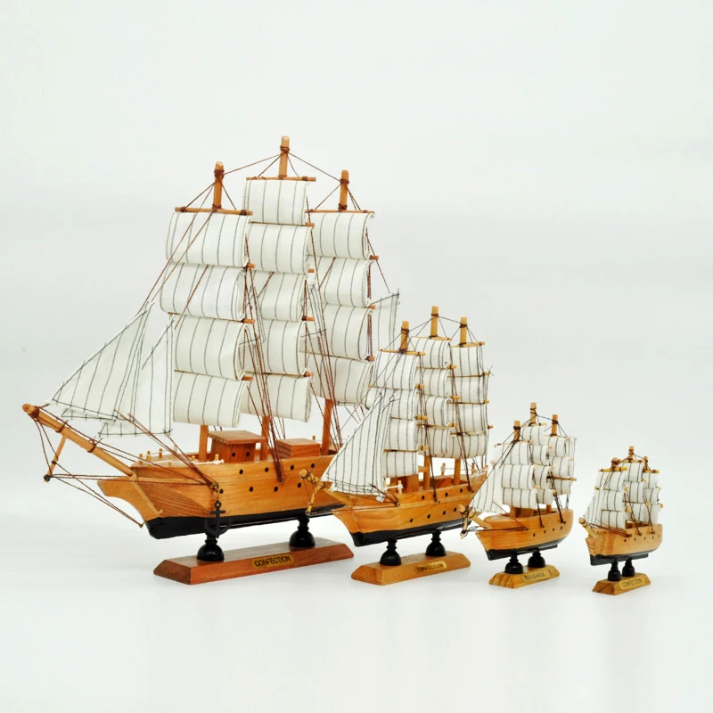 Белая парусная лодка Luckk классические деревянные парусные лодки ручной работы