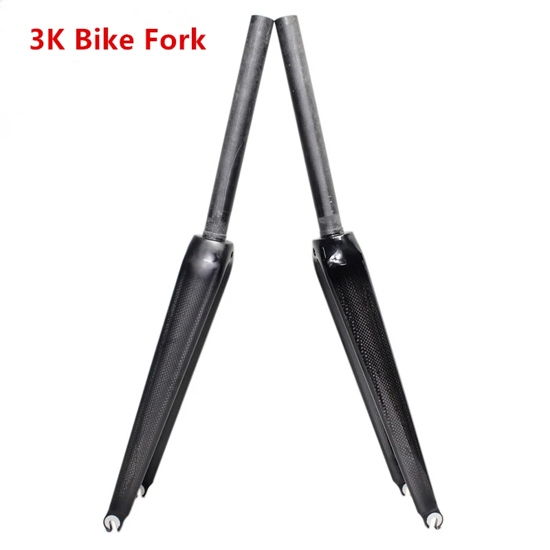 

Bicycle Carbon Fiber Fork High-strength Straight Tube Road Bike 700C Front Forks 3K Matte Glossy 28.6mm Diameter
